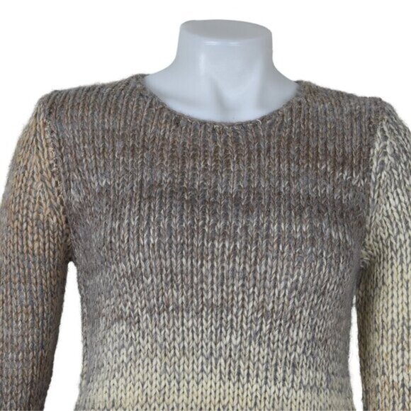 NWT DKR & Co Knit Ombre Wool Blend Sweater Brown Size Small - Picture 2 of 14